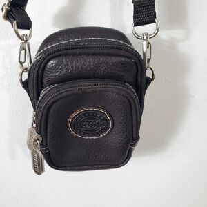 Vintage Roots Leather Mini Cross Bod Camera Bag